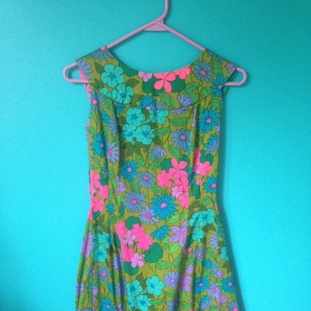 Vintage Hawaiian Cocktail Dress 1960's